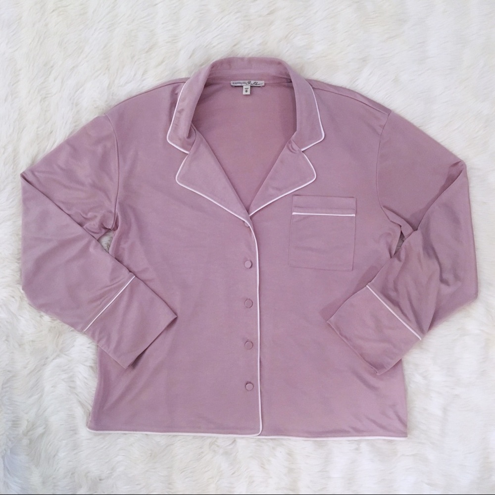 Express Pajama Style Button Down with Cuffs